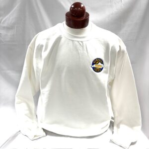 Crewneck Sweatshirt with KSP Logo - White
