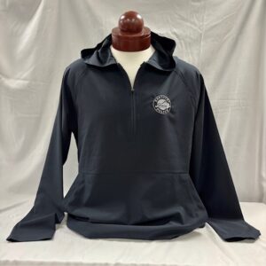 1/2 Zip Lightweight Moisture-wicking Hoodie with KSP Logo - Black